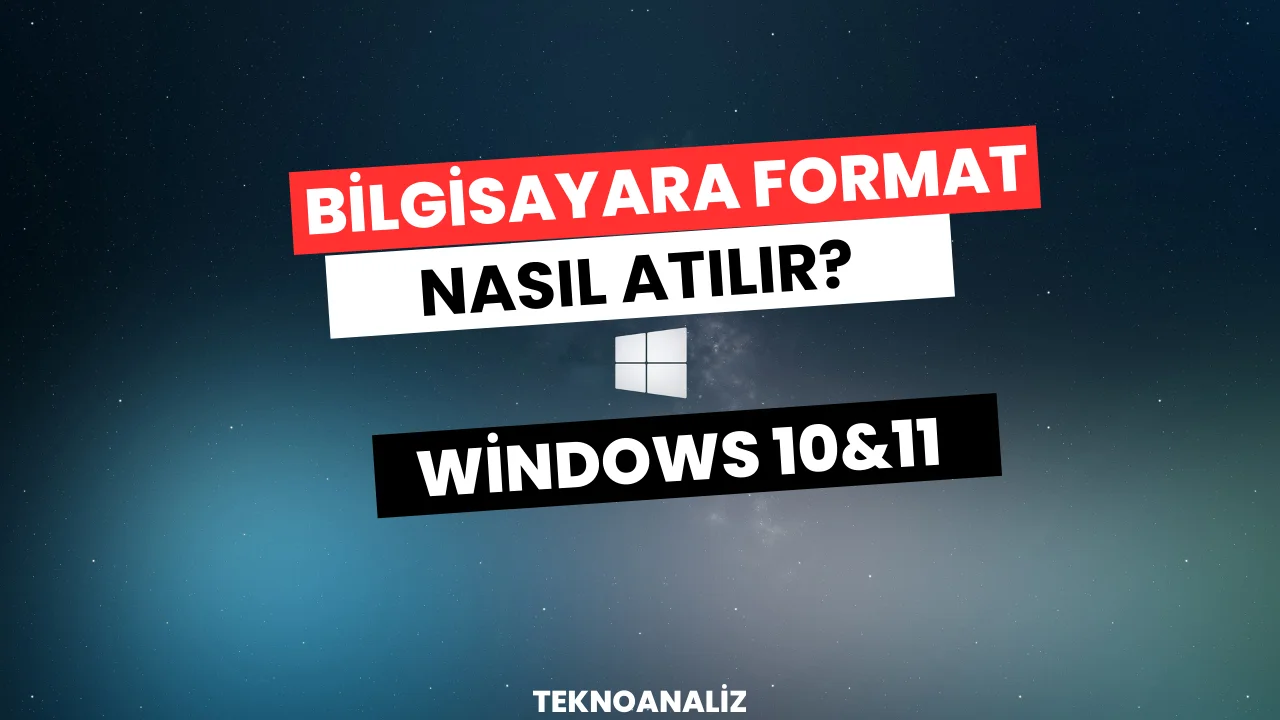 bilgisayara format nasıl atılır
