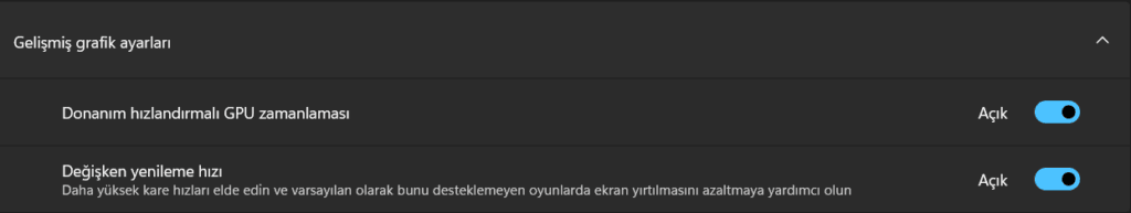 donanım hızlandırmalu gpu zamanlaması