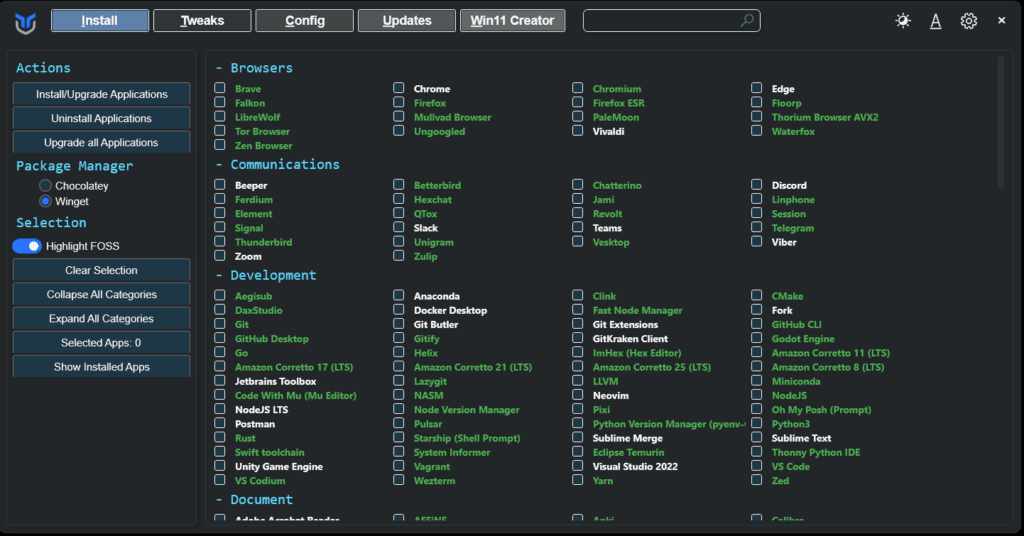 Windows 11 debloat ayarları
