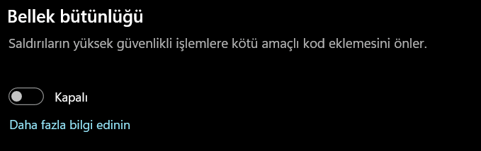 windows 11 vbs kapatma