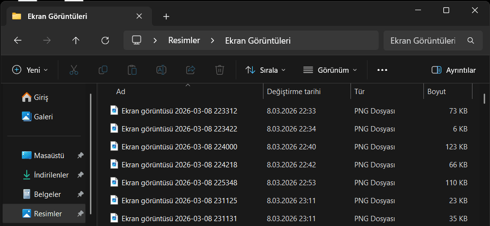 bilgisayarda ekran görüntüsü ss nasıl alınır