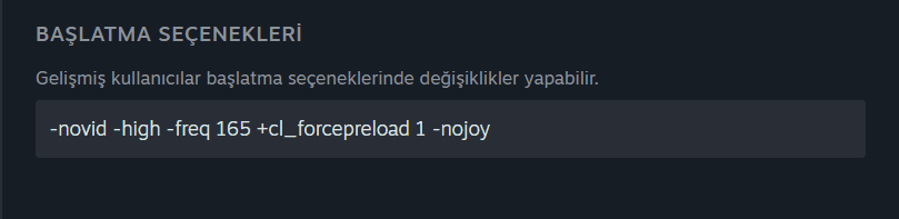 cs2 başlatma seçenekleri 2026