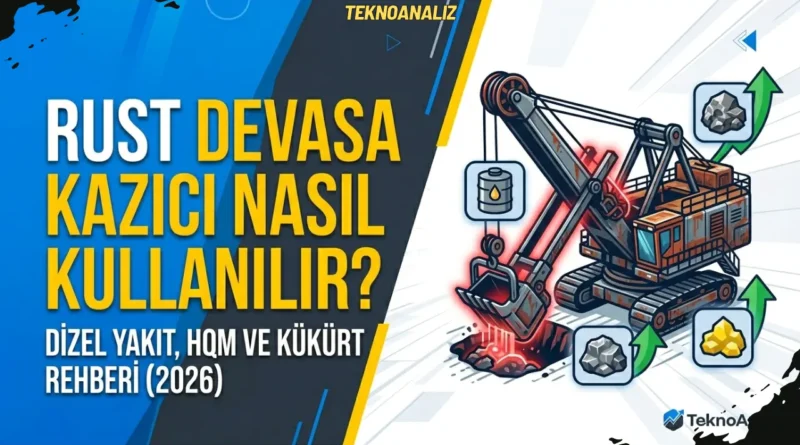 rust devasa kazıcı nasıl kullanılır