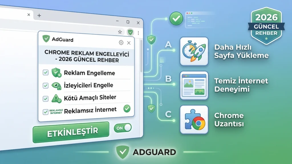 chrome adguard ekleme