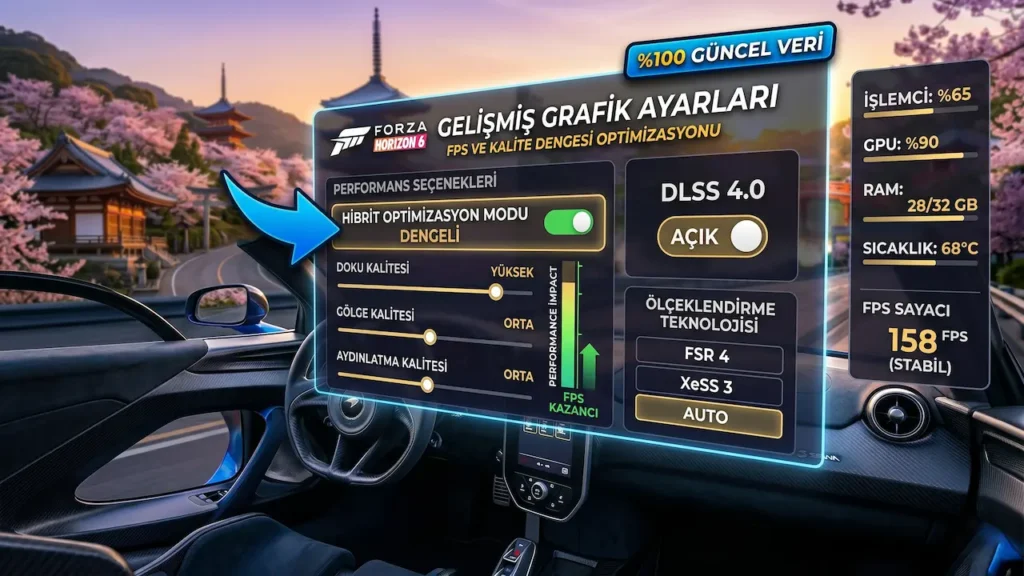 Forza Horizon 6 FPS Artırma Rehberi 2026: %100 Güncel Performans Ayarları forza horizon 6 oyun içi ayarlar