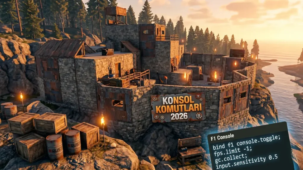 Rust Konsol Komutları 2026: FPS Artırma, Admin ve Pratik Kodlar rust konsol komutları