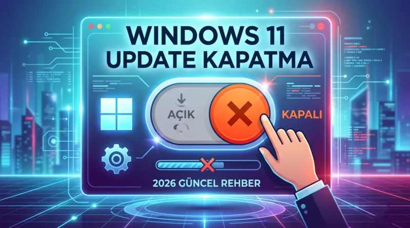 windows 11 update kapatma 2026