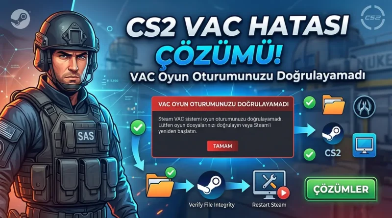 cs2 vac oyun oturumunuzu doğrulayamadı hatası çözümü