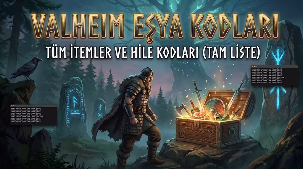 Valheim Hileleri ve Konsol Komutları (2026 Tam Liste + Eşya Kodları)