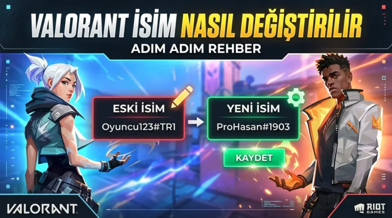 valorant isim nasıl değiştirilir